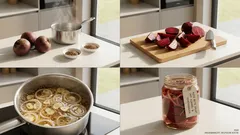 Rote Bete einlegen: würzig-säuerlich mit Kümmel, Zwiebeln und Senfsaat