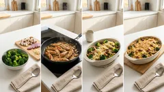 Puten-Brokkoli-Gratin mit Mandeln – cremig aus dem Ofen und schnell gemacht