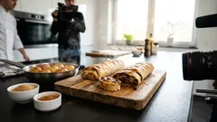 Schneller Apfelstrudel mit Lavash: der faule Strudel, der trotzdem knusprig wird