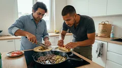 Bliny mit Burger-Füllung: das schnelle Abendessen mit Cheeseburger-Feeling