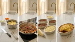 Shepherd’s Pie aus dem Ofen: saftige Hackfüllung unter einer goldenen Kartoffelhaube