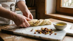 Kraffin zu Ostern backen: saftiges Hefegeäck mit Rosinen und Wow-Effekt